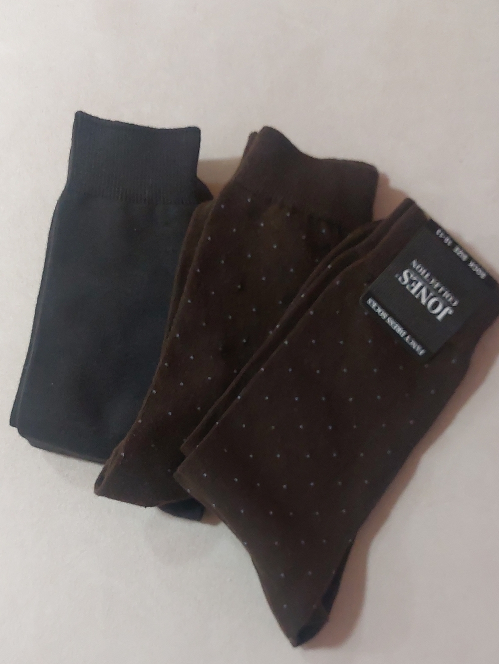 Jones New York Men's Brown & Black Dress Sock 3-Pack